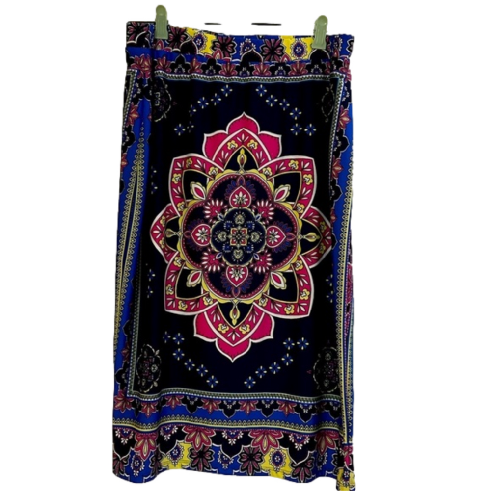 Melissa Paige Stretch Mid-Length Skirt Casual Pull On Size Women’s Medium